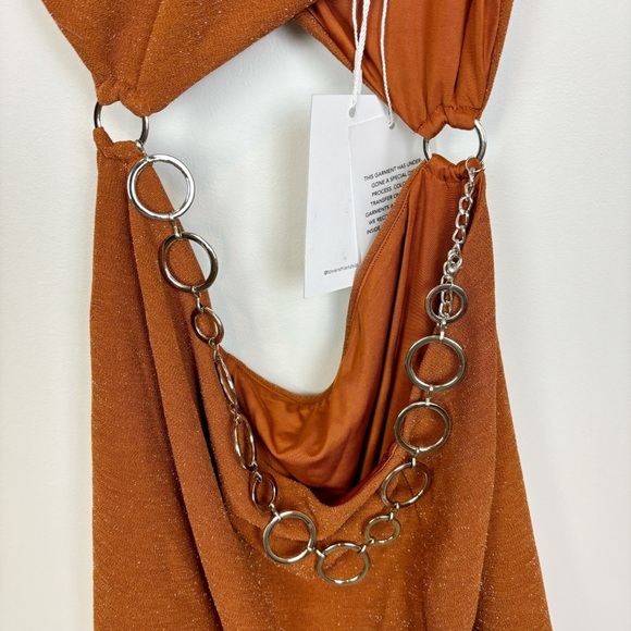 Lovers and Friends Kiana Mini Dress in Copper Size M - Picture 4 of 11